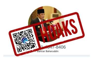 Hoaks, Akun WhatsApp Mengatasnamakan Pj Gubernur Sulawesi Selatan.