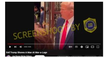 Hoaks, Donald Trump Mendorong Pria di Resor Mewahnya, Mar-a-Lago.