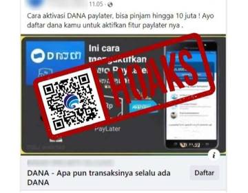 Hoaks, Tautan Cara Aktivasi DANA Paylater.