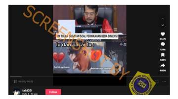 Hoaks, CNN: MK Tolak Gugatan Soal Pernikahan Beda Dimensi.