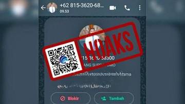 Hoaks, Akun WhatsApp Mengatasnamakan Direktur Utama PDAM Lombok Tengah, Bambang Supratomo.