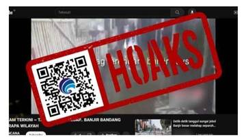 Hoaks, Tangerang Diterjang Banjir Bandang Hingga Pemukiman Warga Jebol.