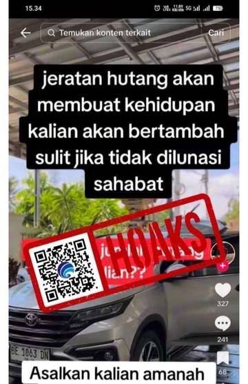 Hoaks, Chairul Tanjung Berikan Bantuan untuk Melunasi Hutang di TikTok.