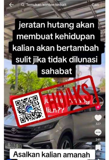 Hoaks, Chairul Tanjung Berikan Bantuan untuk Melunasi Hutang di TikTok.