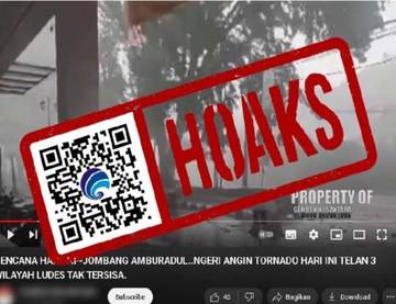  Hoaks, Tiga Desa di Kabupaten Jombang Ludes Akibat Angin Tornado. 
