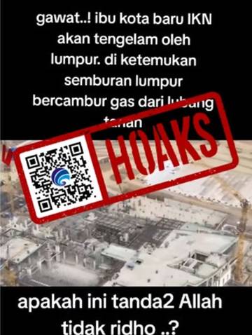 Hoaks, Lumpur Mengandung Gas di Wilayah Konstruksi IKN