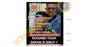 Hoaks, 8 Artis Terseret Megakorupsi PT Timah