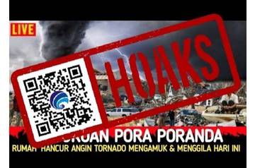 Hoaks, Ribuan Rumah di Pasuruan Hancur akibat Angin Puting Beliung pada 20 Maret 2024.