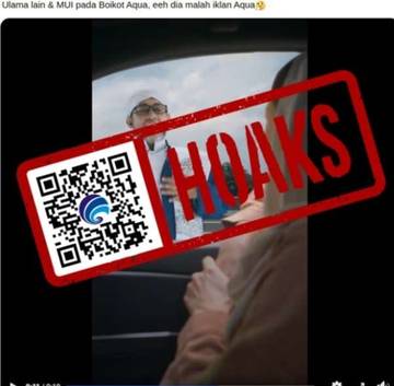 Hoaks, Majelis Ulama Indonesia (MUI) Serukan Boikot Produk Air Minum Merek Aqua