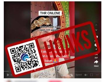 Hoaks, Jusuf Hamka Bagikan THR Lebaran di TikTok.