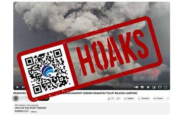 Hoaks, Ledakan Dahsyat Gunung Anak Krakatau.