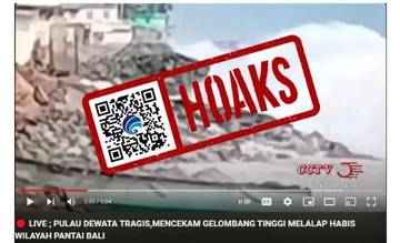 Hoaks, Pulau Dewata Tragis, Gelombang Tinggi Mencekam dan Melalap Habis Wilayah Pantai Bali.
