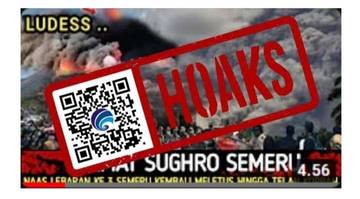 Hoaks, Video Gunung Semeru Meletus pada Hari Raya Lebaran Ketiga hingga Telan Korban Jiwa.