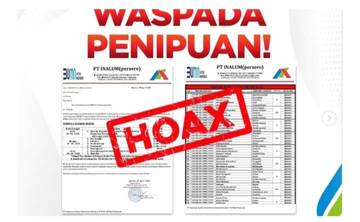 Hoak, SURAT TAHAPAN SELEKSI REKRUTMEN KERJA OLEH PT INALUM.