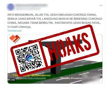 Hoaks, Video Bukti Pembayaran Jalan Tol di Indonesia Masuk ke Pendapatan Negara Cina