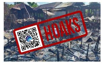 Hoaks, Rumah di Kampung Ponton, Kota Palangkaraya Dibakar.