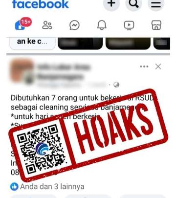Hoaks, Informasi Lowongan Kerja Mengatasnamakan RSUD Hj. Anna Lasmanah Banjarnegara