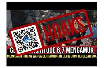 Hoaks, Gempa Bumi Berkekuatan 6,7 Magnitude Mengguncang Pulau Halmahera, Provinsi Maluku Utara