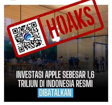Hoaks, Apple Resmi Batalkan Investasi 1,6 Triliun ke Indonesia