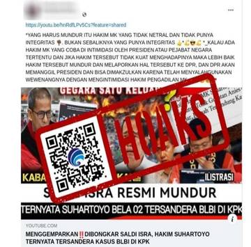 Hoaks, Saldi Isra Secara Resmi Mundur dari Jabatannya Sebagai Hakim MK.