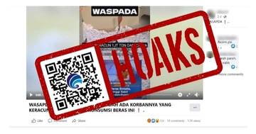 Hoaks, Beras Sintetis Beracun dari Cina Telah Beredar di Indonesia.