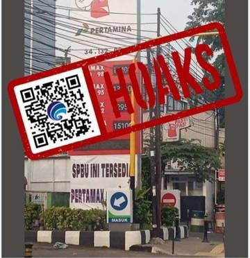 Hoaks, Pertalite Sudah Tidak Tersedia di SPBU Pertamina.