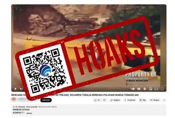 Hoaks, Puluhan Warga Tenggelam karena Banjir di Toraja Sulawesi Selatan.