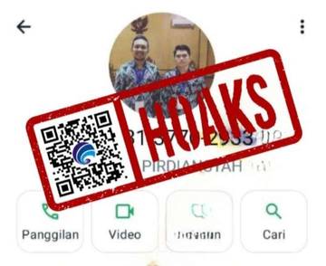 Hoaks, Akun WhatsApp Mengatasnamakan Sekretaris Daerah Kabupaten Ciamis.
