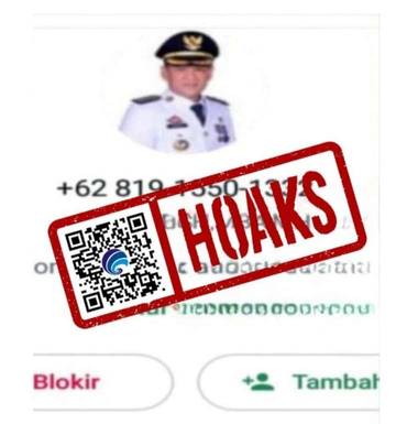 Hoaks, Akun WhatsApp Mengatasnamakan Pj Bupati Kabupaten Kampar.