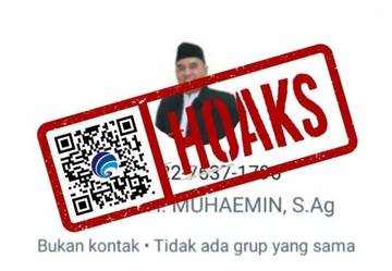 Hoaks, Akun WhatsApp Mengatasnamakan Kepala Balai Litbang Agama Semarang, H. Moch. Muhaemin, S.Ag, MM.