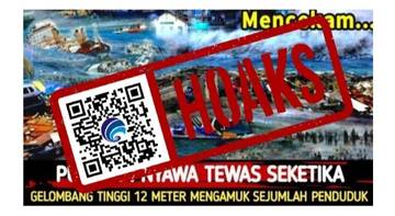 Hoaks, Tanggul Gunungkidul Ambruk, Gelombang Setinggi 12 Meter Telan Puluhan Korban Jiwa