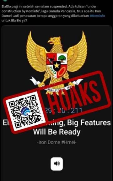 Hoaks, Situs Elaelo Buatan Kementerian Kominfo