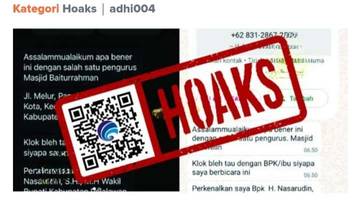 Hoaks, Akun WhatsApp Mengatasnamakan Wakil Bupati Pelalawan Nasarudin 