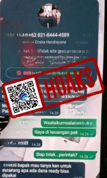 Hoaks, Akun WhatsApp Mengatasnamakan Pj Sekretaris Daerah Kabupaten Bandung Barat