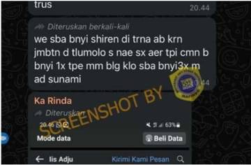 Hoaks, Tsunami Akan Terjang Gorontalo Juli 2024.