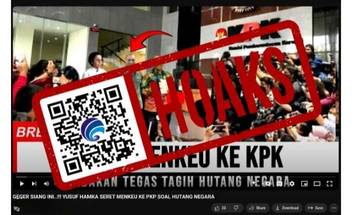 Hoaks, Jusuf Hamka Seret Menkeu ke KPK Soal Hutang Negara