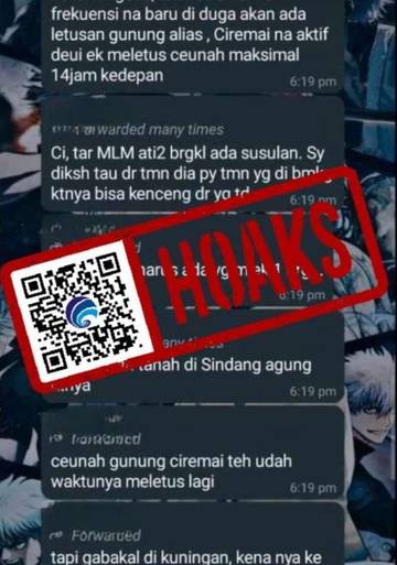 Hoaks, Gunung Ciremai akan Meletus akibat Gempa Susulan di Kabupaten Kuningan