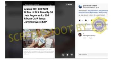 Hoaks, Pengajuan KUR BRI Melalui WhatsApp.