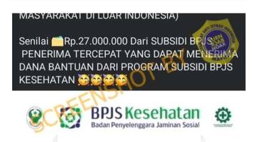 Hoaks, Dana Bantuan BPJS Kesehatan 2024 senilai Rp 25 Juta