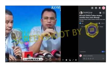 Hoaks, Raffi Ahmad Iklankan Situs Judi saat Siaran Kompas TV
