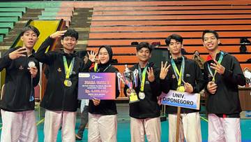Mahasiswa Undip Raih Juara Cabang Shorinji Kempo