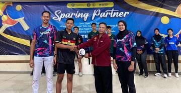 Pertandingan Persahabatan, Tim Tenis Meja USM Lawan UPGRIS