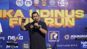 Fun Run IKA Udinus, BNN Edukasi Hidup Sehat