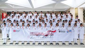 Belasan Tahun BRI Berikan Dana Pendidikan Anggota Paskibraka