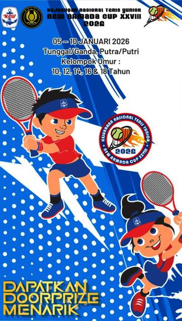  Tenis  New Armada Cup Pembuka Kejurnas Tenis Yunior