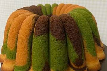 Resep Marmer Cake 3 Rasa yang Lembut Cantik