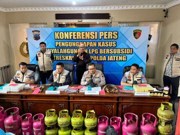 Polda Jateng Tangkap Pelaku Penyalahgunakan LPG Subsidi