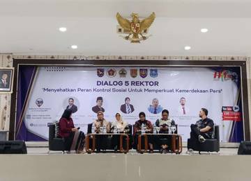 Dialog 5 Rektor Bahas Tantangan Pers Berkembangnya AI
