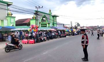Satsamapta Polres Kubar Intensifkan Pengamanan di Pasar Ramadan