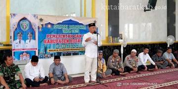 Safari Ramadan, Wakil Bupati Kubar Kunjungi Kecamatan Melak